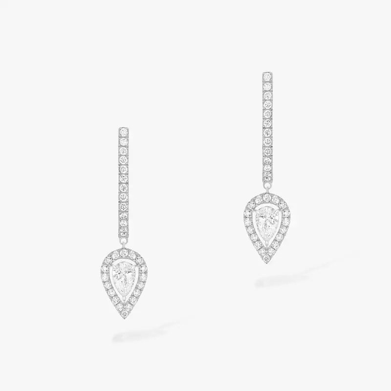 Créoles Joy Diamant Poire 2x0,10ct