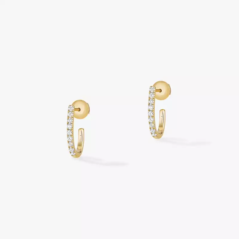 Gatsby hoop earrings small