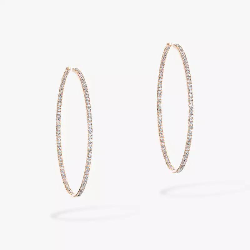Gatsby hoop earrings small