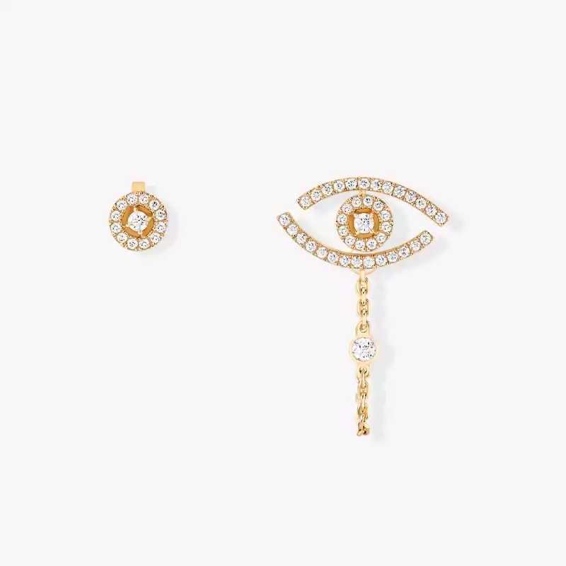 Lucky Eye pavé earrings