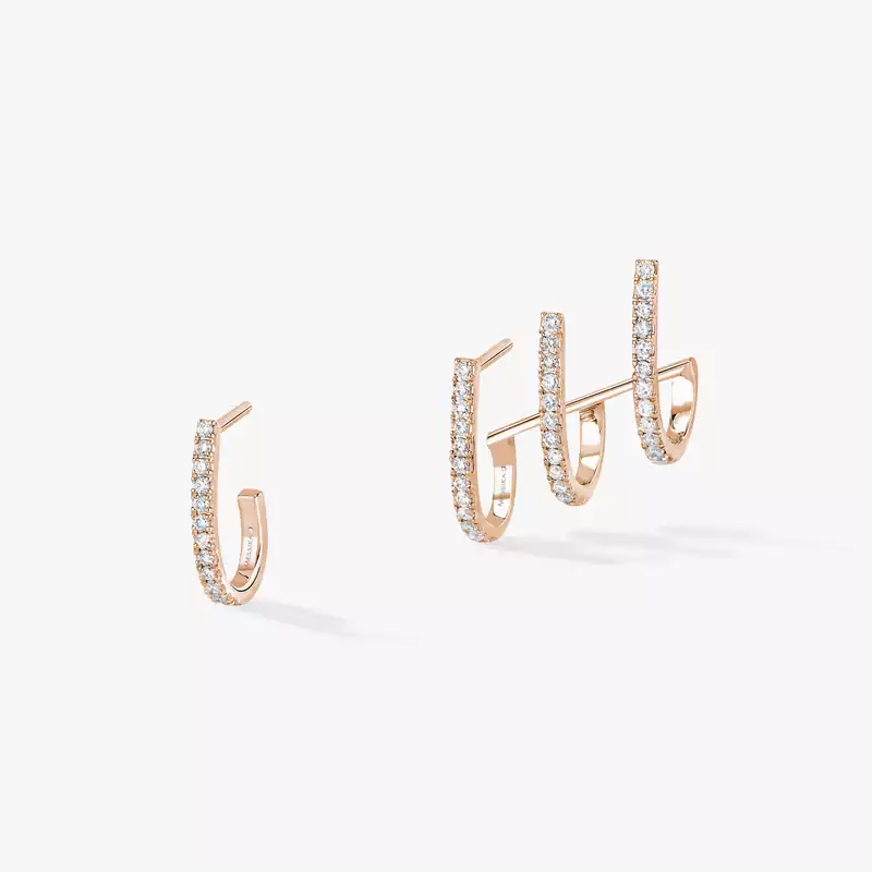 Gatsby multi-hoop earrings