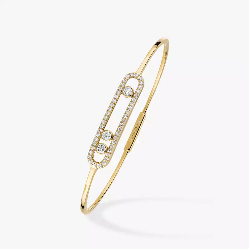 Move pavé thin bracelet