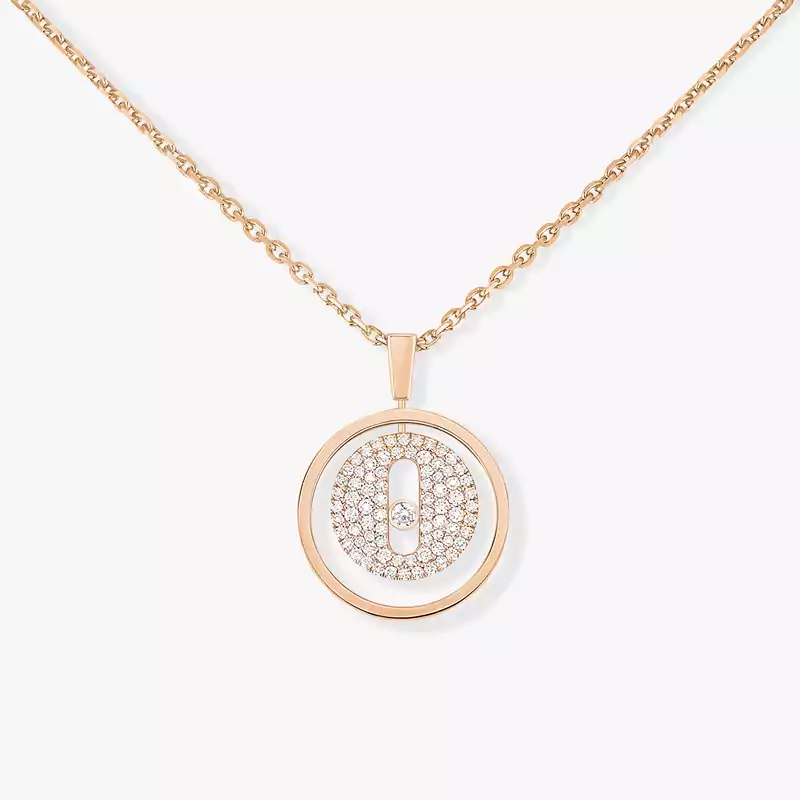 Lucky Move pavé necklace small