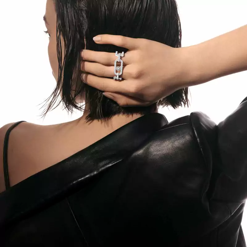 خاتم الإصبعين So Move المرصوف بالماس