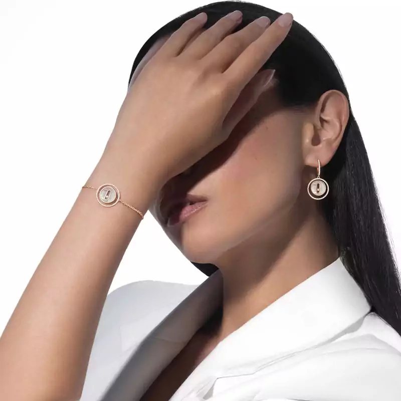 Bracelet Lucky Move PM Nacre Blanche