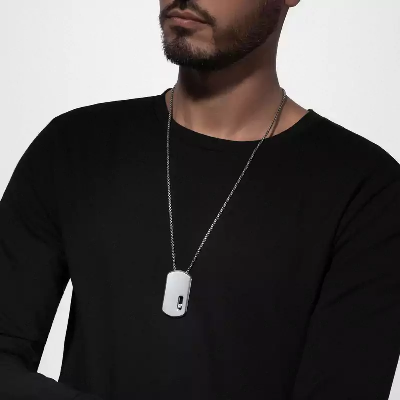 Pendentif GM Move Titanium Naturel